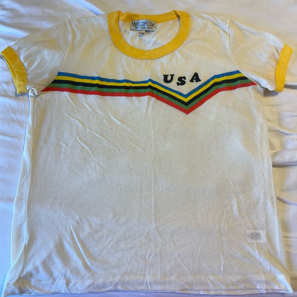 Retro Team USA Olympic Games ringer t-shirt